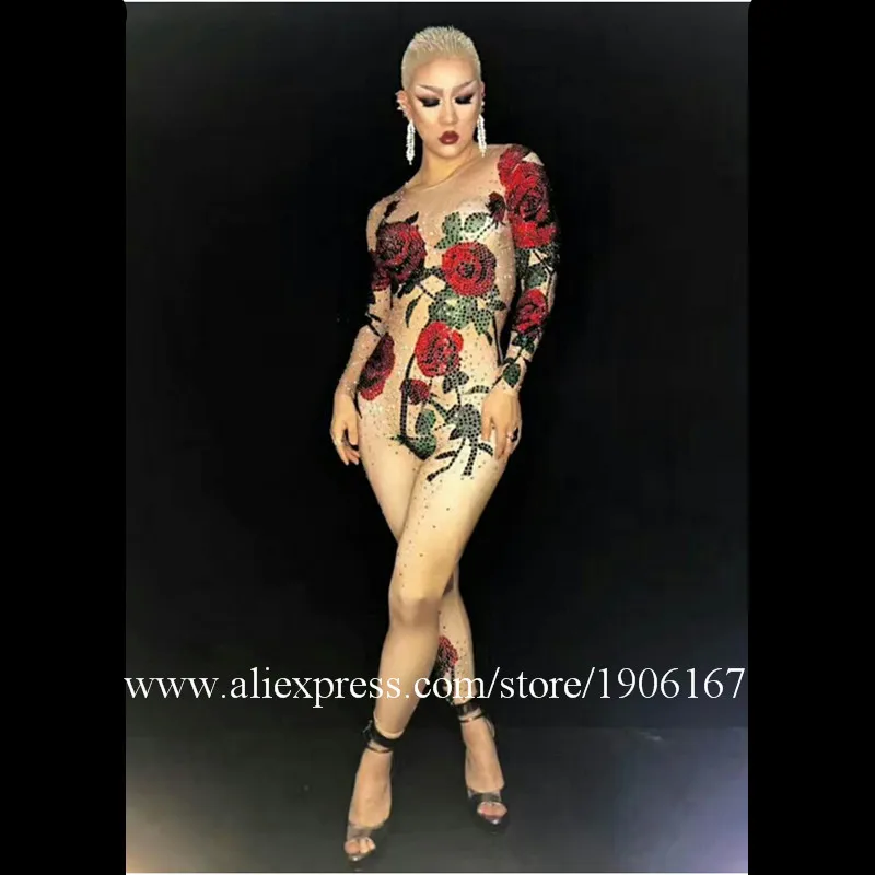 

Nightclub DJ DS Sexy Rose Tail Skirt Stage Performance Ballroom Model Catwalk Costume TV Show Fishtail Party Wedding Sexy Dress