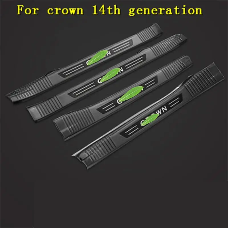 

Stainless Steel car Scuff Plate/Door Sill Door Sill pedal bienvenidos for Toyota crown 2015-2018 14th generation Car styling