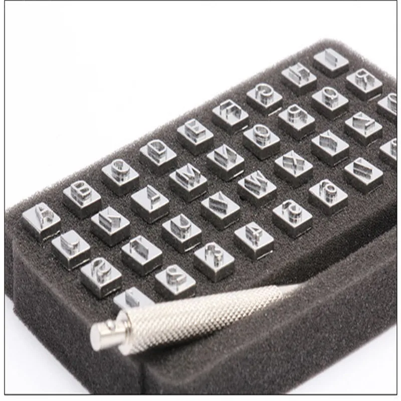 3mm/6mm 36Pcs/Set Alphabet Letter Leather Stamper Set Steel Punch Metal