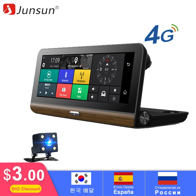 Junsun Новый 3 Г 7 дюймов Автомобиля GPS Навигации Bluetooth Android 5.0 Автомобильные Навигаторы с DVR Автомобиля спутниковой карты|gps navigation|navigation androidgps navigation android | АлиЭкспресс
