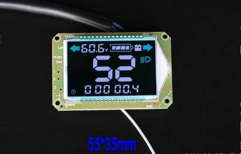 

EU version Electric Vehicle LCD Meter Voltmeter Speedometer 72 V