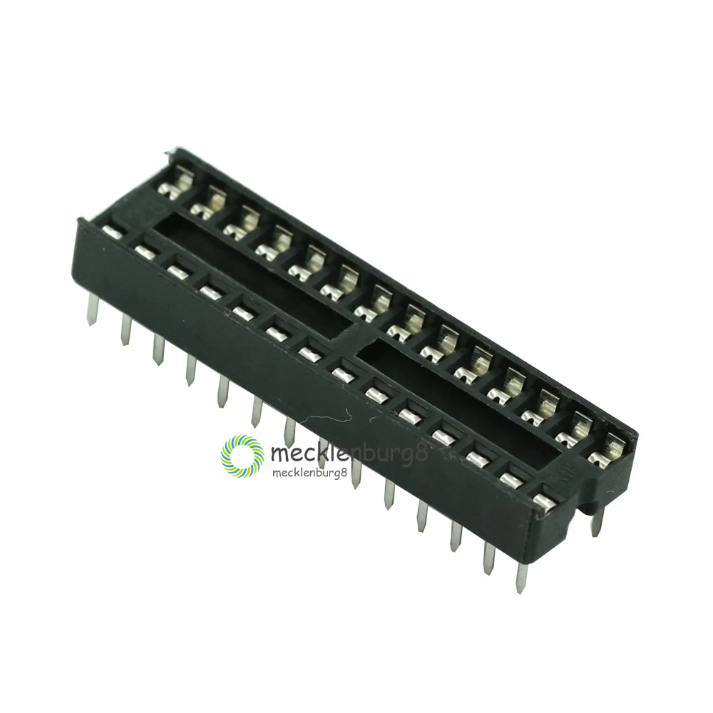 

10PCS 28 Pin DIP SIP Round IC Sockets Adaptor Solder Type Narrow New