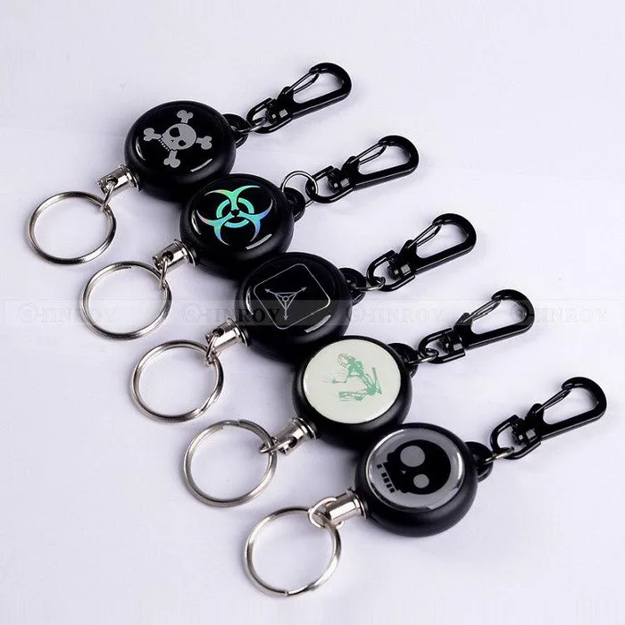 

EDC Outdoor Steel Rope Burglar Keychain Tactical Retractable Key Chain Camping Key Ring