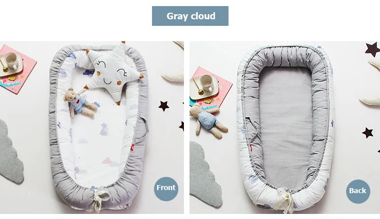 Детское гнездо, кровать для путешествий, детская кроватка для младенцев, хлопковая Колыбель для сна, переносное кресло, 90*55 см, детская люлька для новорожденных, BB artifact