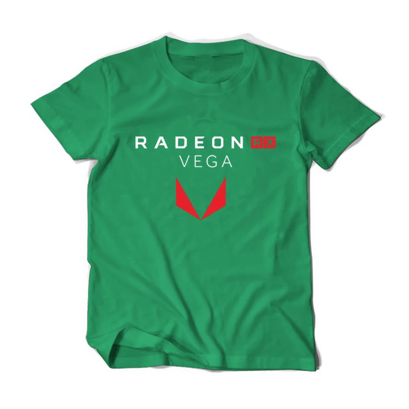Футболка для геймеров AMD Radeon RX Vega хлопковая Повседневная рубашка одежда ryzen|men tees|t