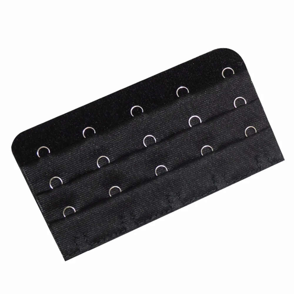 Hemline Estensore Per Reggiseno, 50 Mm, 3 Ganci E 4 File, Nero, Per Maggiore Comfort In Gravidanza O Aumento Peso