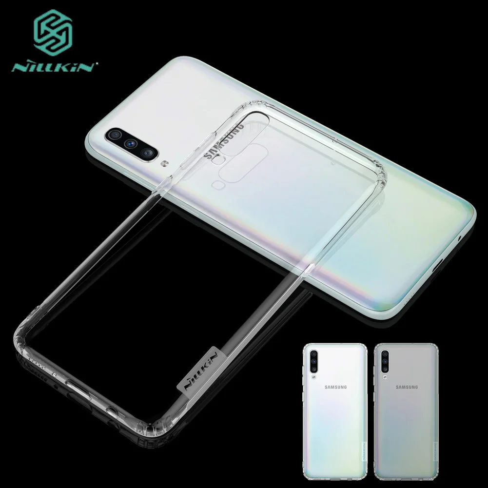 

For Samsung Galaxy A70 Case NILLKIN Nature Clear TPU Transparent Soft Back Cover Case For Samsung Galaxy A70