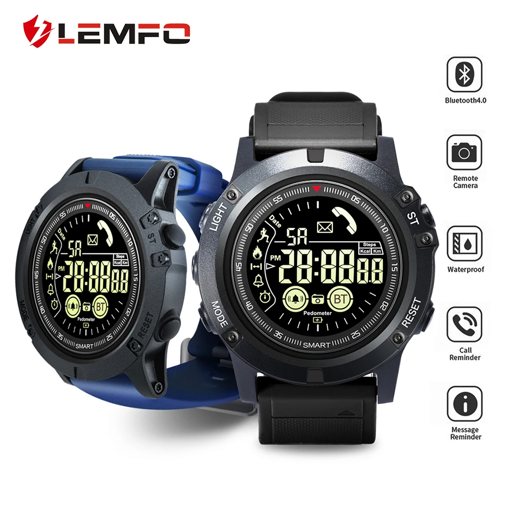 

LEMFO Original Sport Smart Watch Long Standby 730 Days 5ATM IP 68 Waterproof Full Angle Display Smartwatch For Android IOS