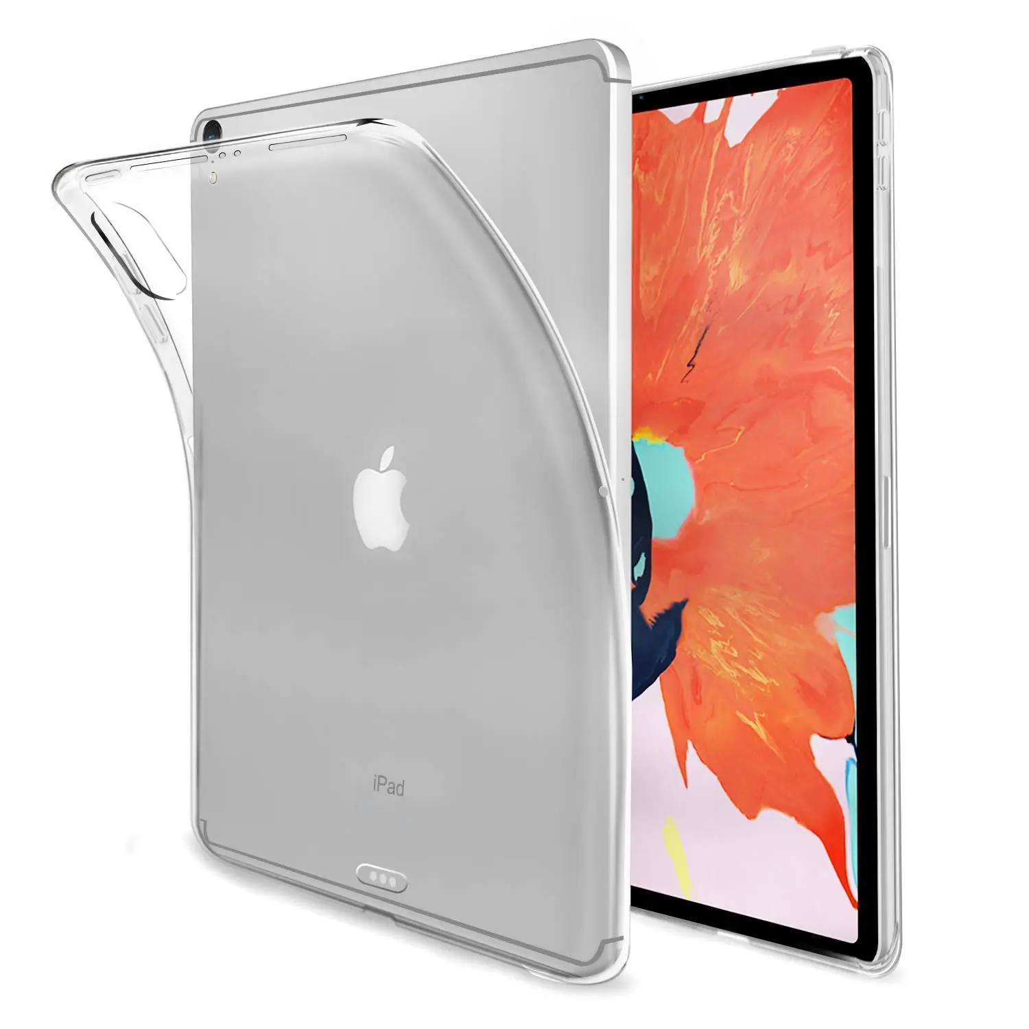 

Silicon Case For iPad Pro 11 2018 9.7 Case ,Transparent Slim Silicon Soft TPU Tablet Computer Case Shock Absorption For iPad 234