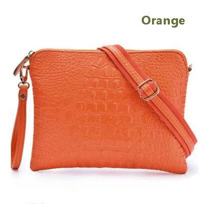 Жар-птица! Брендовая женская сумка, Аллигатор, сумка через плечо, женская сумка, спилок, повседневные клатчи, сумка через плечо, bolsa feminina HL6001 - Цвет: Orange