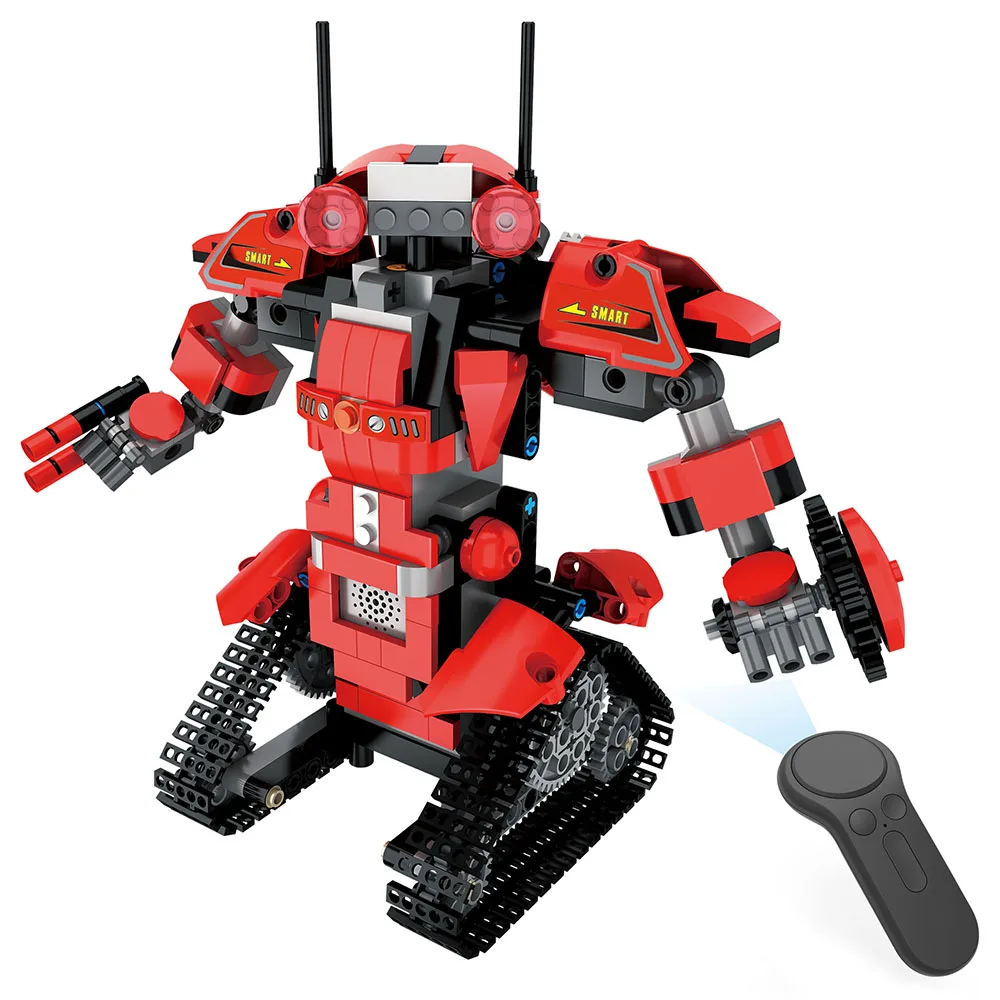 

DIY Self-Assembled Robot Toy Building Blocks Set 2.4G Remote Control RC Assembled Walking Robot Building Blocks Toy Set