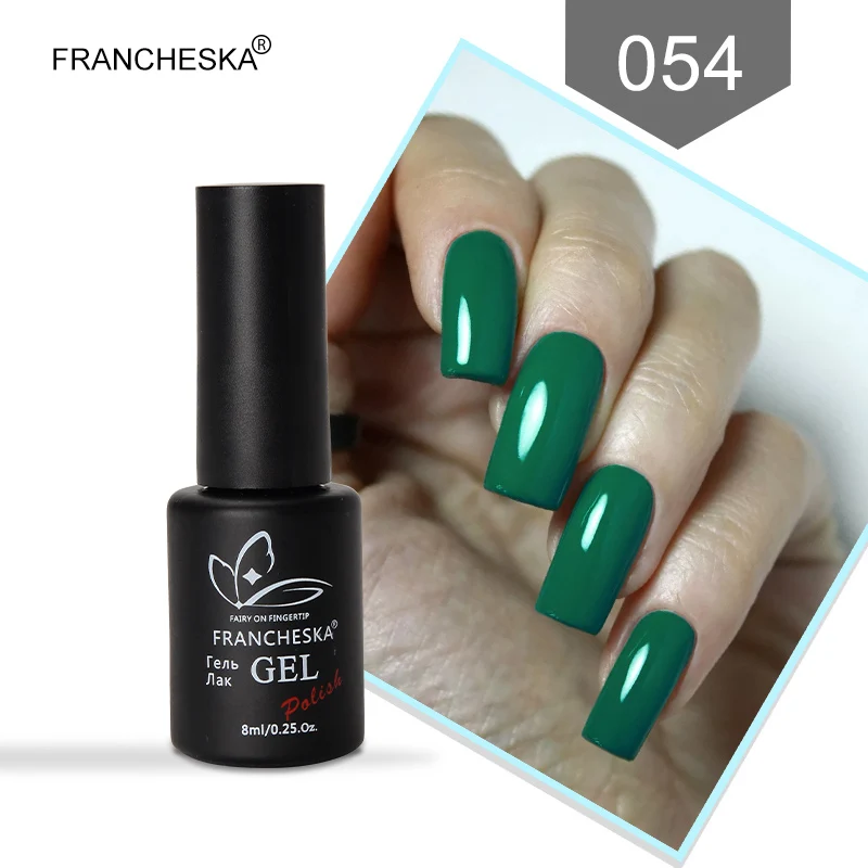 Francheska Гель-лак для ногтей УФ-гель nagels spulletjes gellak Гель-лак nagellak unhas de лак набор цветов nagels nai lart oje - Цвет: gel polish 54