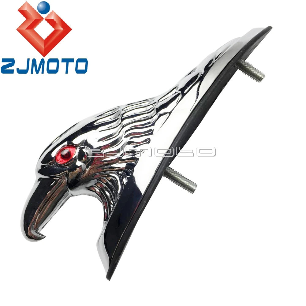Хромированная статуя мотоцикла головы орла крыла декоративная для Honda Yamaha Suzuki