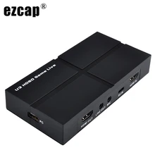 USB 3,0 HD 1080P игровая карта захвата видео запись коробка с OBS живое видео потоковое, с микрофоном в HDMI/YPBPR/AV, Windows Linux Os X