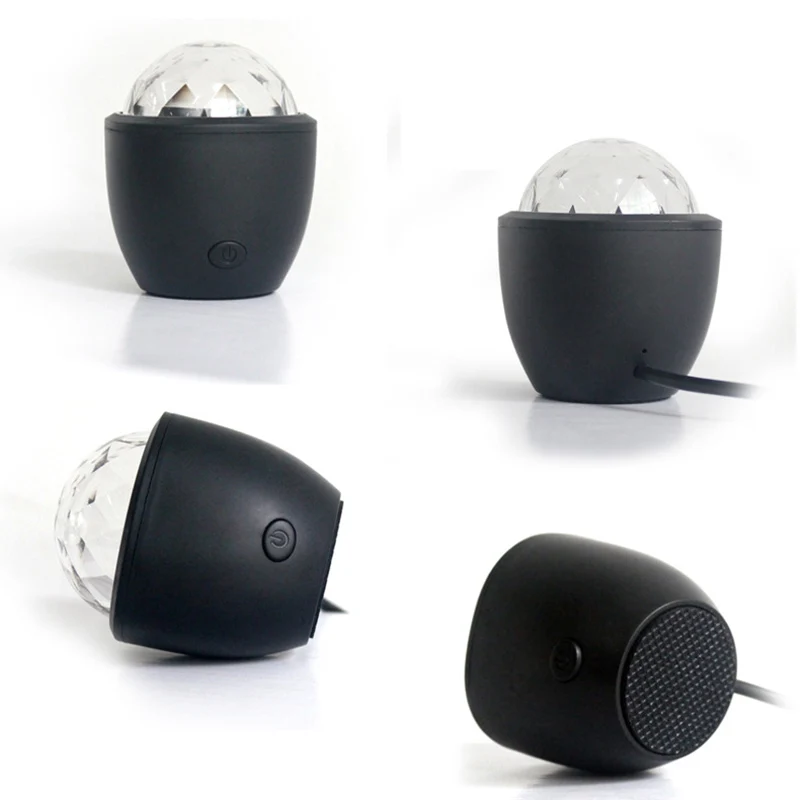 

3W LED Mini Stage Lighting With USB Crystal Magic Ball Stage Effect Light Voice-Activated Laser Projector DJ Disco Club Light