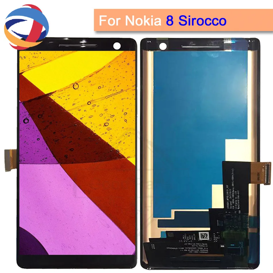 

5.5''For Nokia 8 Sirocco LCD Display Screen with Touch Screen Digitizer Assembly For Nokia 8 Sirocco TA-1005 lcd screen +tool