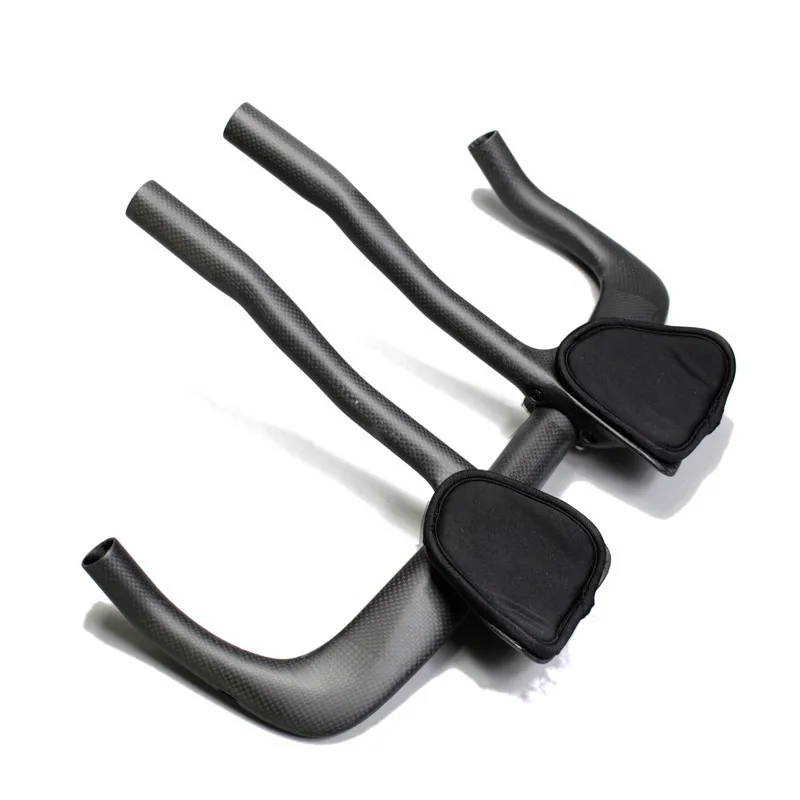 NO LOGO Carbon Rest Handlebar Bullhorn 3K12K Carbon Fibre TT Handlebar Aero Bar Road Bicycle Triathlon Handle