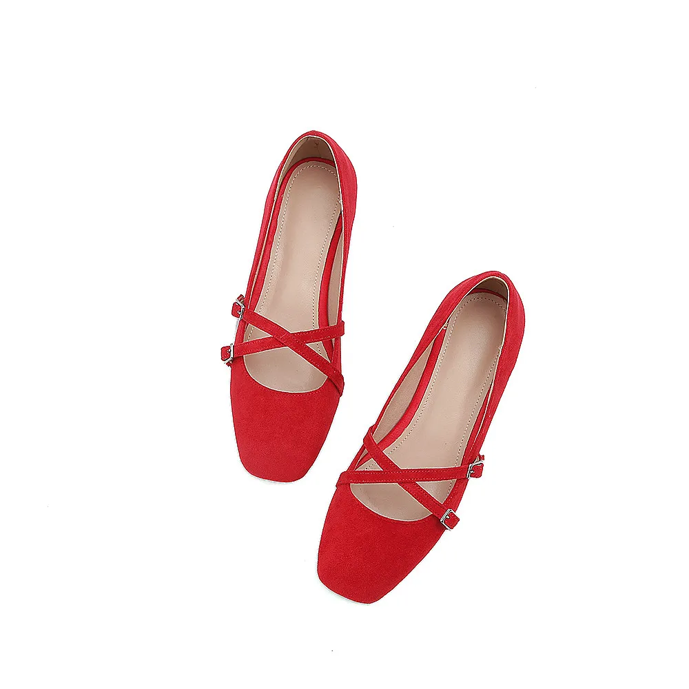 Color Square Scarpe Heels Lotus Donna Simple Med Rosso Janes Red Donna Flock color Caramel Toe Primavera Nude casual Autunno Heel Pink Asumer Pink Mary gEAqfI