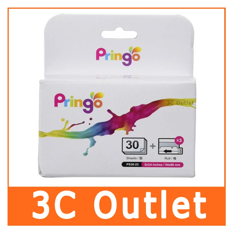 pringo P231 Фотобумага 30 Простыни+ 3 Ленты/коробка