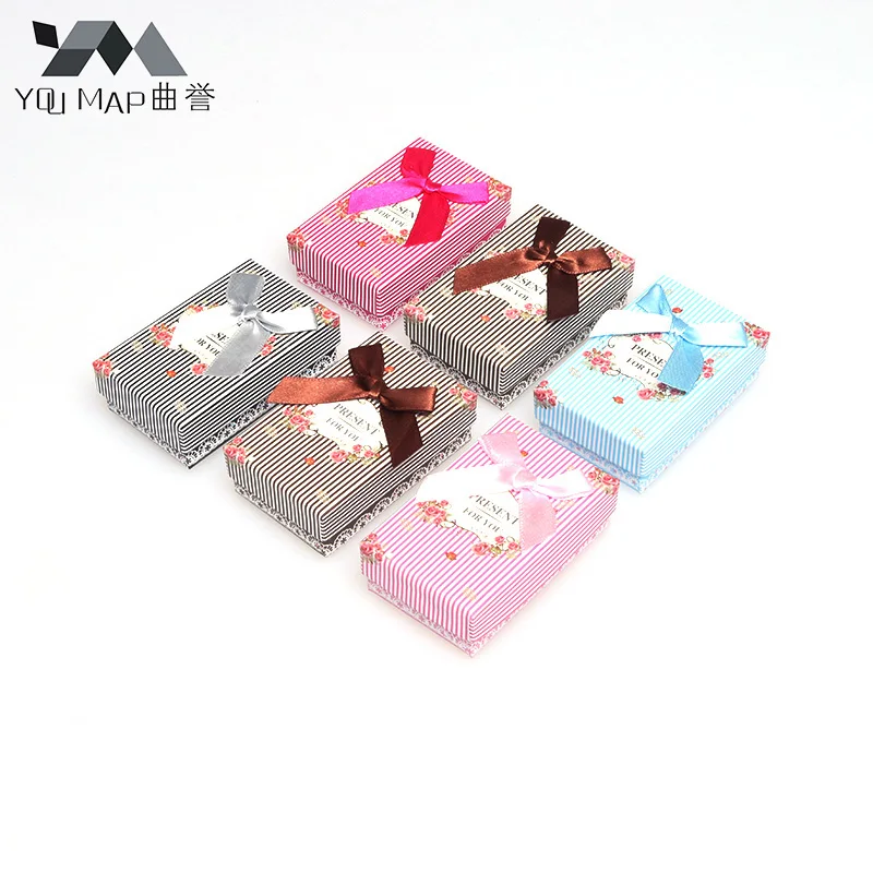 

8X5X3cm Colorful Jewelry Sets Display Box Necklace Earrings Ring Boxes for Gift