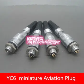 

1PCS AP046 YC6 2/3/4/5Pin 6mm Male & Female Connector miniature Aviation Plug M6 Circular Socket+Plug Free shipping