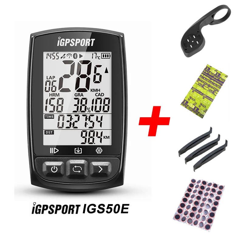 

iGPSPORT iGS50E Cycling Computer IPX7 ANT Bluetooth 4.0 High Sensitive GPS Stopwatch Speedometer +Free Mount Bike Sport Computer