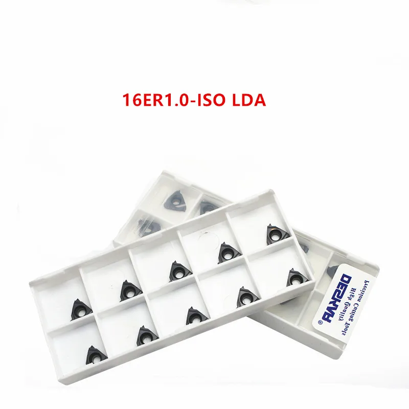 

10P 16ER 1.0ISO LDA/ 1.25 /1.5 / 1.75 / 2.0 / 2.5 / 3.0 / 3.5 Indexable Insert Threading Blade CNC Carbide Insert For P.M.K