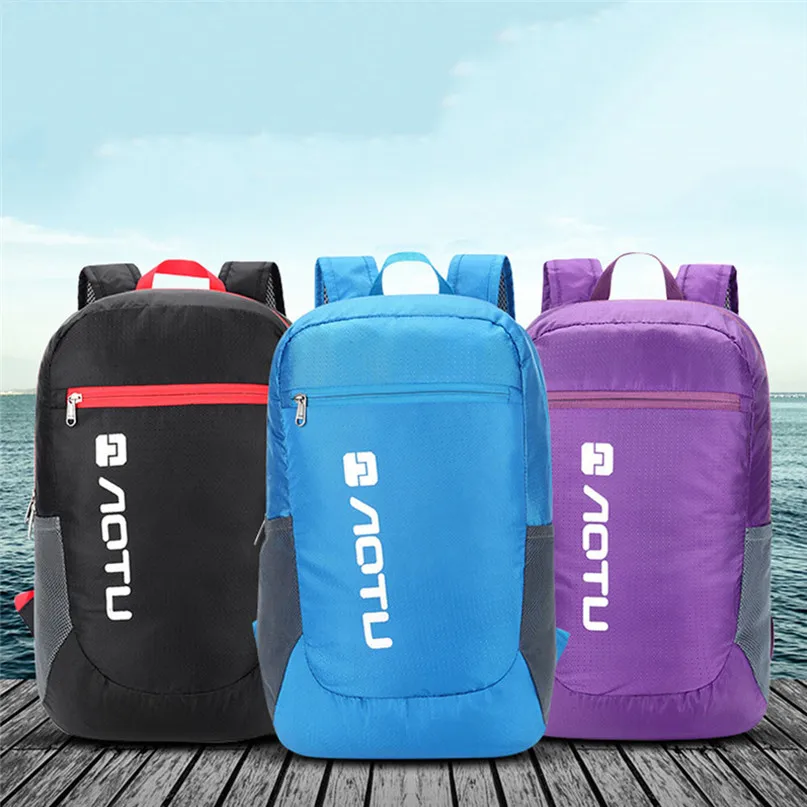 Lightweight Nylon Foldable Backpack Waterproof Backpack Folding bag Ultralight Outdoor Pack for Women Men Travel Hiking #3j12#F (10)