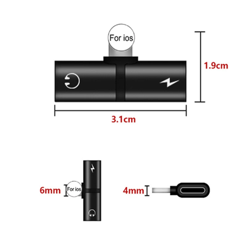2 in 1 Audio Adapter For iPhone 6 6s 7 8 Plus X Connector Splitter Charger Headphone Adapter For Lightning Jack to Earphone 2 in 1 Audio Adapter For iPhone 6 6s 7 8 Plus X Connector Splitter Charger Headphone Adapter For Lightning Jack to Earphone