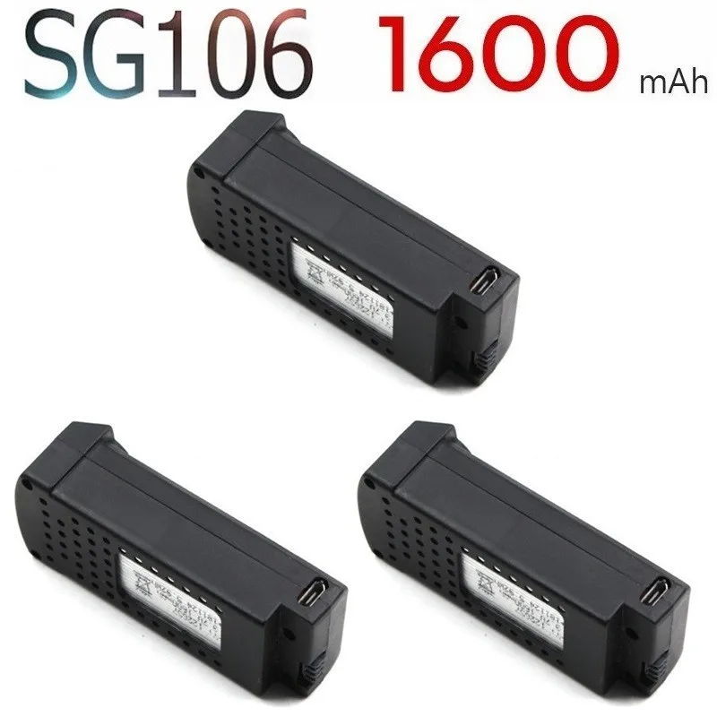 Оригинальный 1600mAh 3 7 V Lipo аккумулятор для SG106 RC вертолет Дрон Квадрокоптер