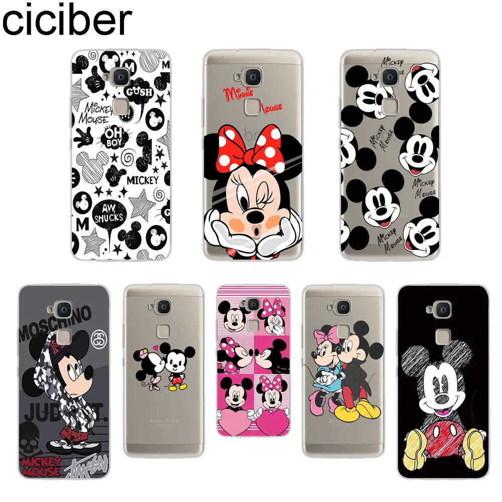 

ciciber Mickey Minnie Mouse For BQ Aquaris C U2 U X5 V VS X2 X Lite Pro Plus E5 s E4.5 M5 M5.5 M4.5 Back Cover TPU Phone Cases
