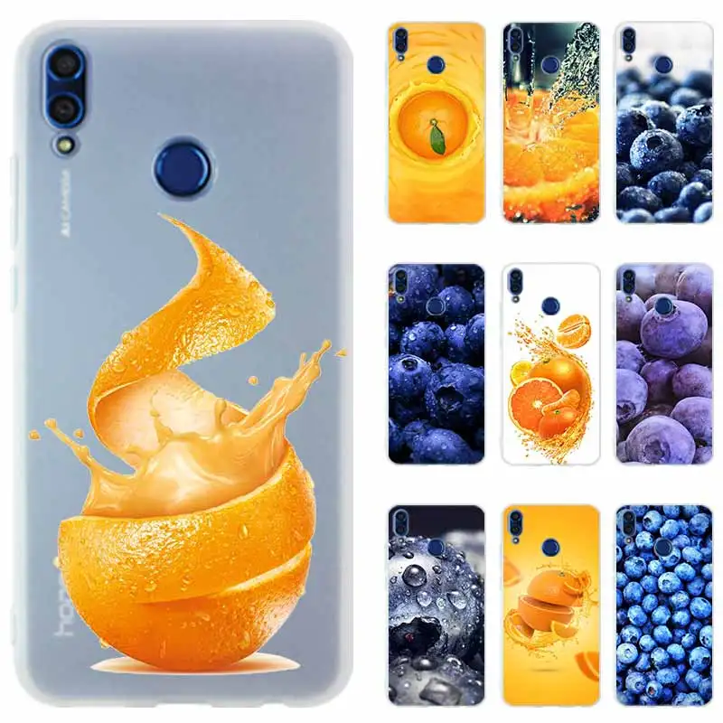 

Blueberries orange Honor 10i 20i Phone Case Silicone Cover for Huawei Honor 10 9 lite 9i 8a 8X Max 8C 7X 7A Pro 6X V20 PLAY