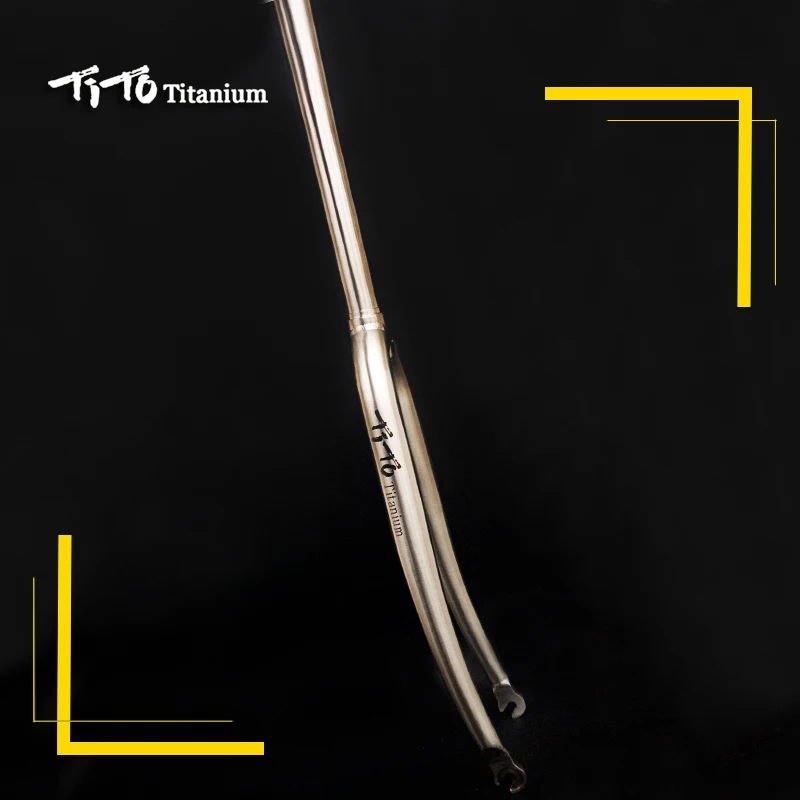 Вилка для дорожного велосипеда Тито Gr.9 из титанового сплава передняя вилка 700C