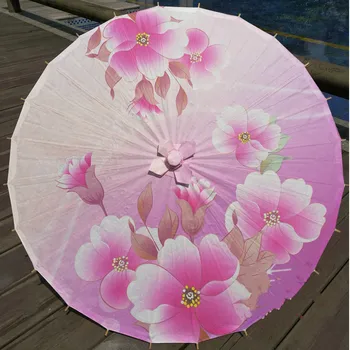 

1PCS 70CM Classical Handmade Paper Umbrella Chinese Parasol Decoration Gift Dance Gift Umbrella Bridal Wedding Sunshade Umbrella