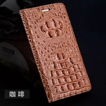 LANGSIDI Натуральная кожа флип чехол для телефона для iphone 11 Pro max крокодиловая текстура 360 Защитный чехол для iphone x xr xsmax 7 8 - Цвет: coffee