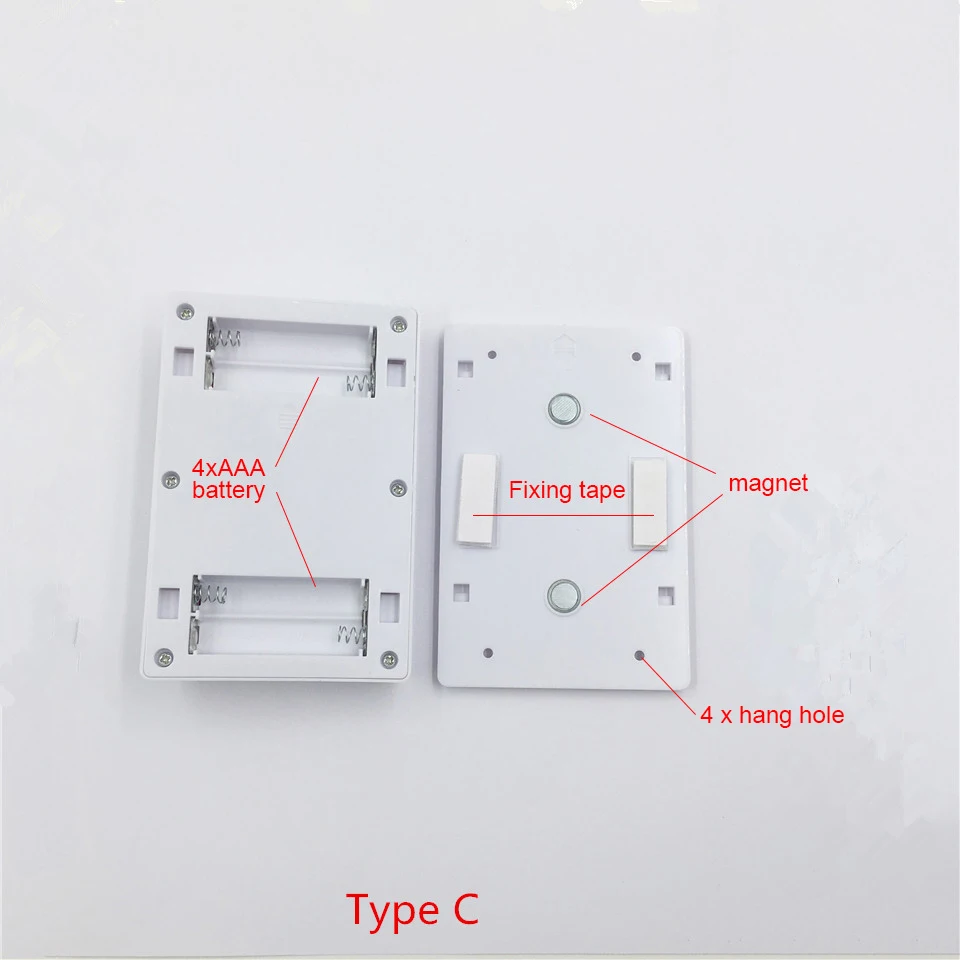 Прямая поставка AA батарея питание аварийный COB ночник для шкафа кабинетный гараж кемпинг Магнитный с лентой легко устанавливаемый Запасная лампа
