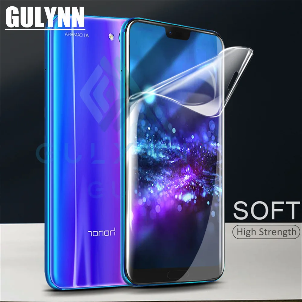 Мягкая Гидрогелевая пленка для Huawei Honor 10 9 8 6X 7X Lite, полное покрытие, защитная пленка для Huawei P10 P20 Lite Pro, защита экрана