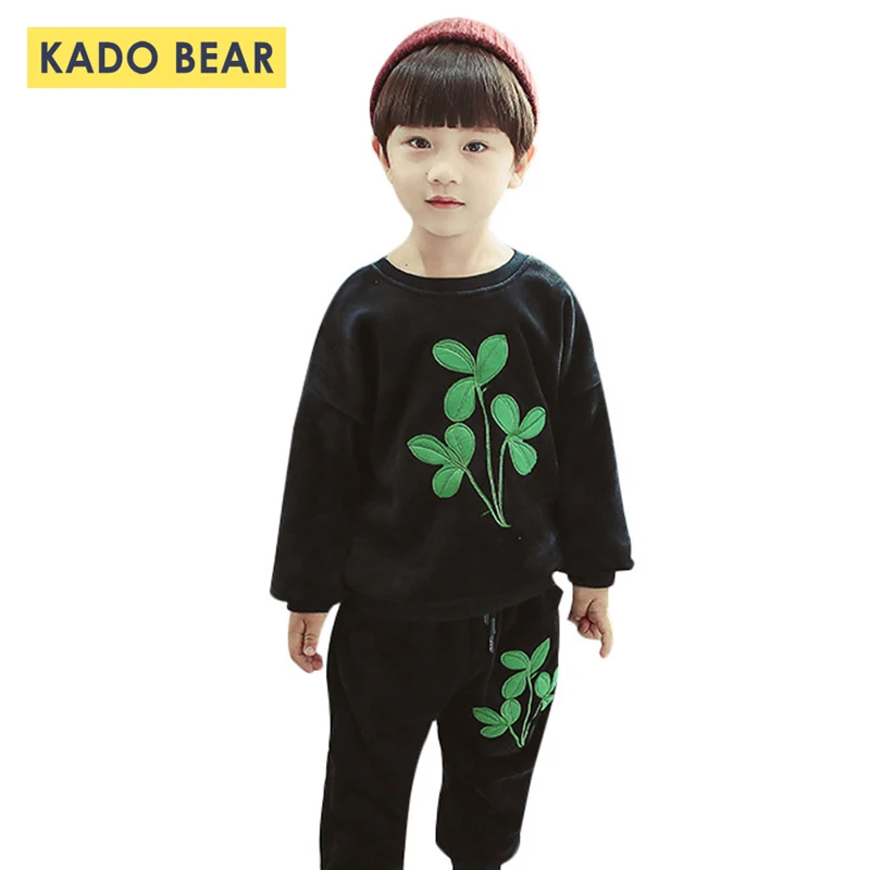 

Toddler Boys Velvet Suit Baby Girl Kids Winter Clothes Fashion Warm Children Clothing Set Autumn 2018 Outerwear Girls Outfits