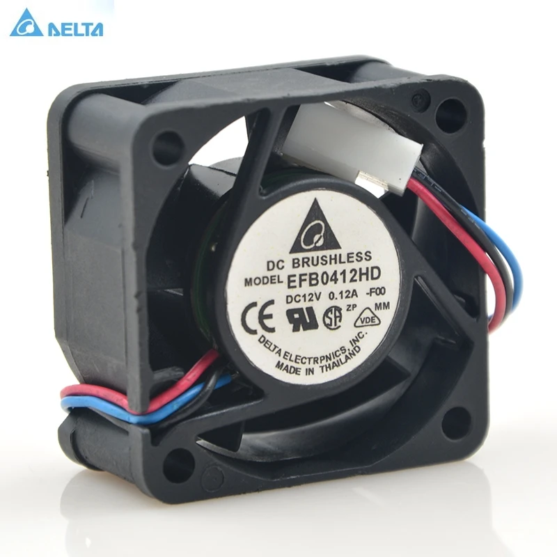 Для delta EFB0412HD 40*40*20 4 см 40 мм 12 В 0.12A 3 контактный выключатель питания 1U Вентилятор