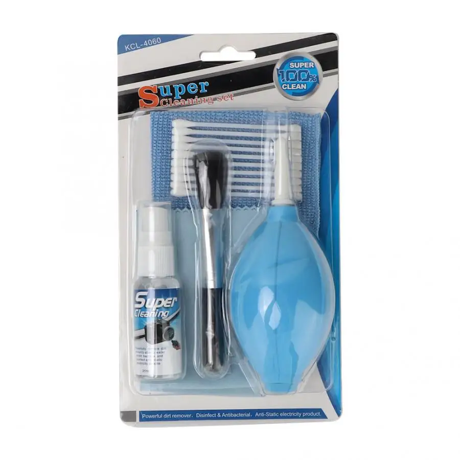 

New SLR Mirrorless Camera Cleaning Set Dust Cleaner Brush Air Blow Clean Cloth Swab Detergent Cleaning Kit