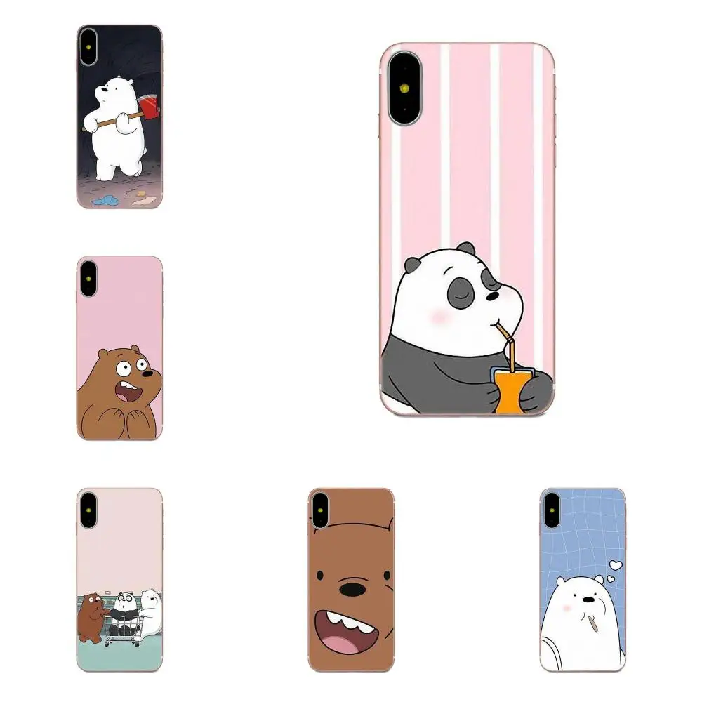 

For Xiaomi Redmi Mi Note 7 8 9 SE Pro Lite Go Play TPU Live Love Phone Lovely Bare Bears