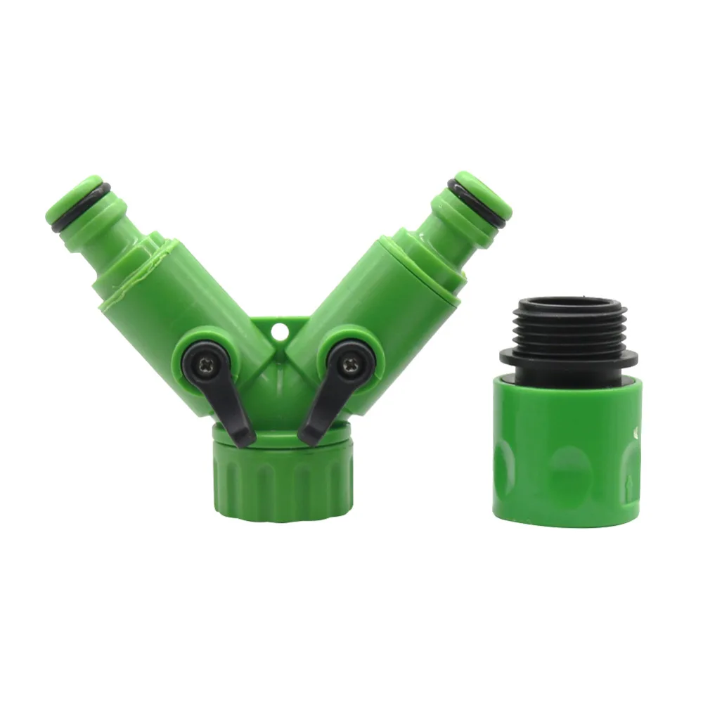 

Y Splitter Valve with Quick Connector Garden Irrigation Water flow control valve Agriculture tool Drip Irrigation Fittings 20Pcs