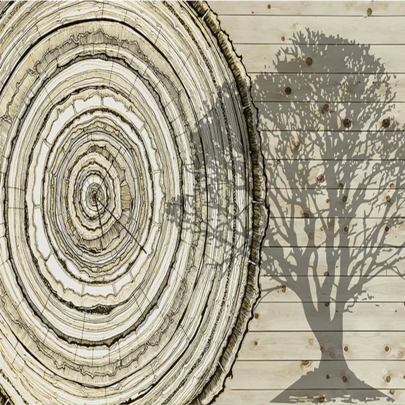 

wallpaper for walls 3 d Nostalgic tree rings 3d wallpaper custom murals Living room balcony bedroom decoration backdrop wall