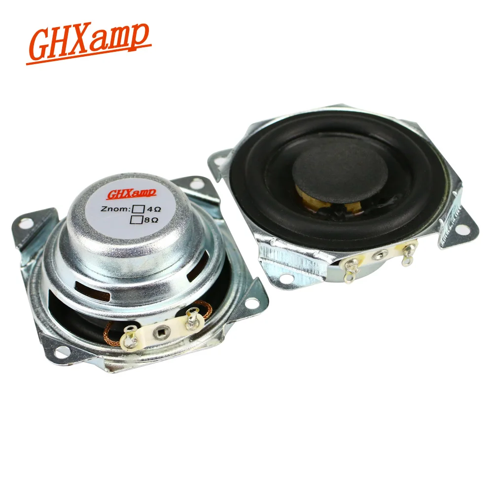 

GHXAMP 2 inch Full Range Speaker 8ohm 10W Neodymium Bluetooth Speaker DIY 52mm Full Frequency Loudspeaker Rubber Edge 2PCS