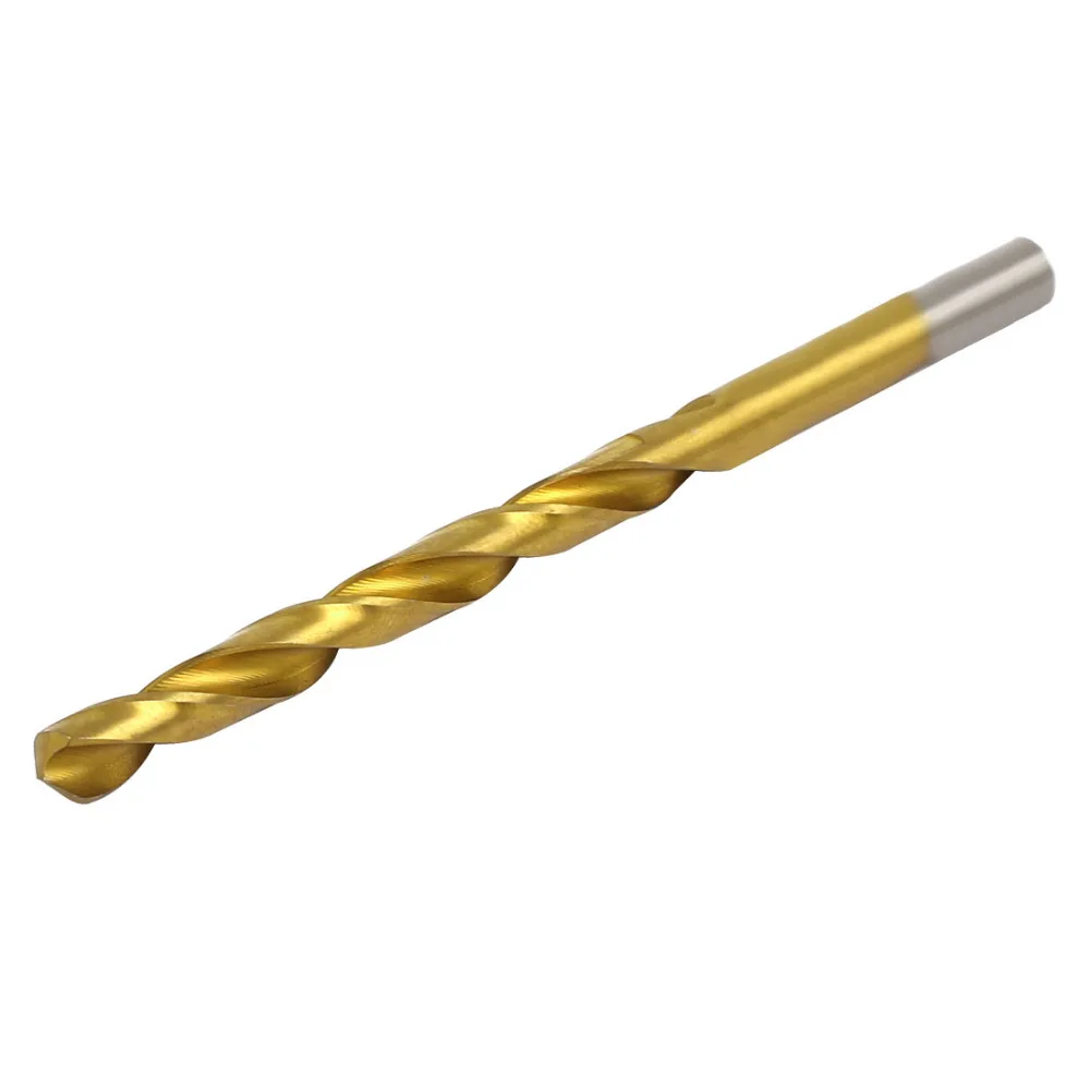 

UXCELL 6.3-7.9mm Drilling Dia. 2 Flutes HSS, Titanium Plated Straight Shank Twist Drill Bit ,Drilling Tool , DIY Electric Tools