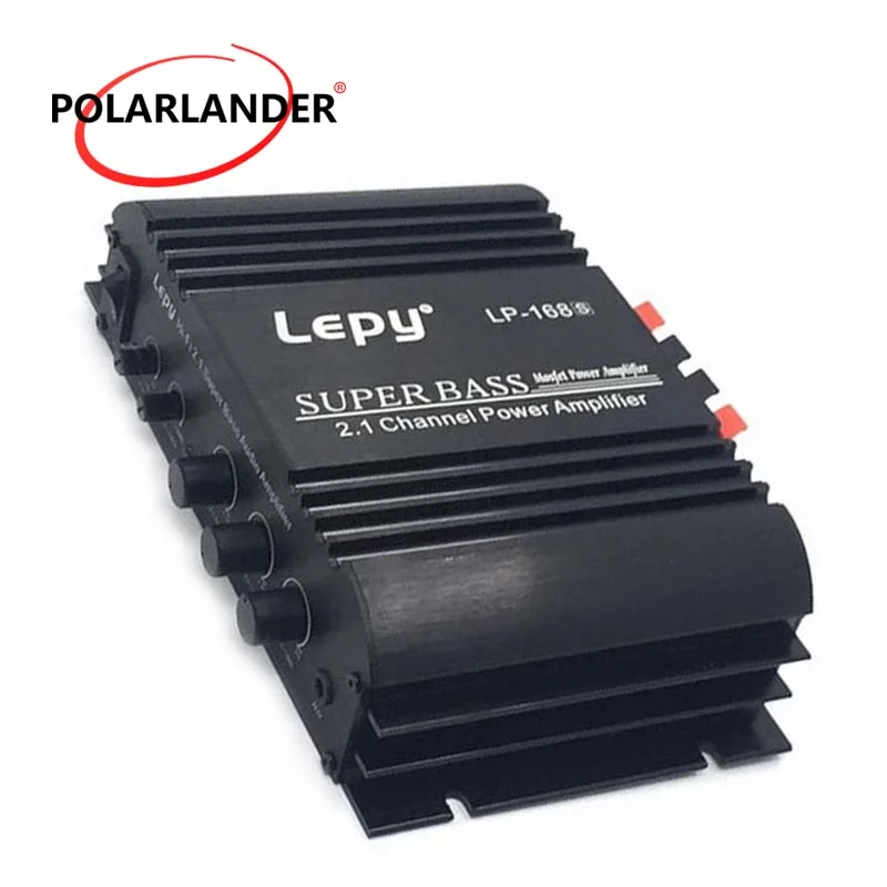 

LEPY LP-168 12V Stereo Home Audio Car Motor Power Amplifier With 2x40W+68W Output HiFi Stereo Power Amplifier Loud Speaker