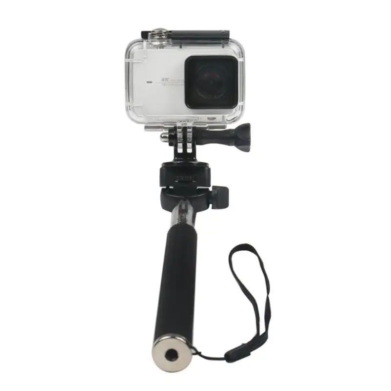 

ALLOYSEED Portable Selfie Stick Extendable Monopod for Go Pro+ Adapter for Gopro for cell phone photo and video shooting