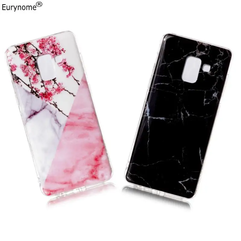 

Case For Samsung Galaxy A8 2018 Anti-skid Marble Soft Silicone TPU Cover Case for Samsung Galaxy A8 2018 Case With Pen