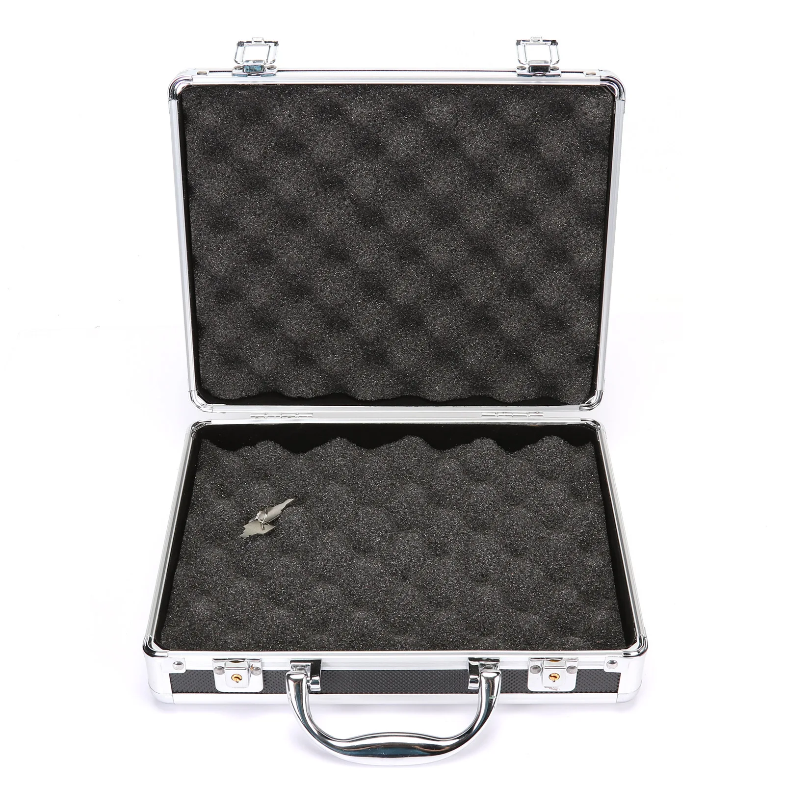 

IPSC High Quality Aluminum Alloy Tactical Hard Pistol Gun Case Padded Foam Lining For Hunting Airsoft Glock Black accessories
