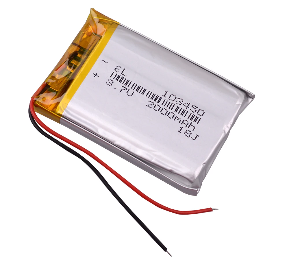 103450 3,7 V 2000MAH литий-полимерная аккумуляторная батарея для MP3 gps навигатора DVD рекордер гарнитура электронная книга камера